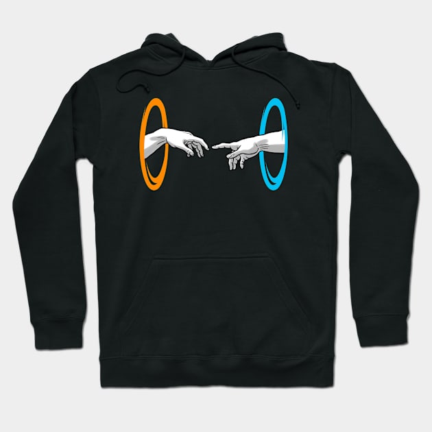 Portal Hand of God Hoodie by albertocubatas